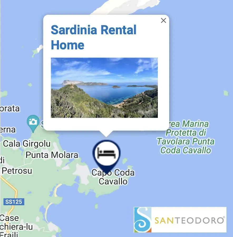 San Teodoro Punta Est Stupendo Trilocale Vista Mare Apartment Capo Coda Cavallo 0*,